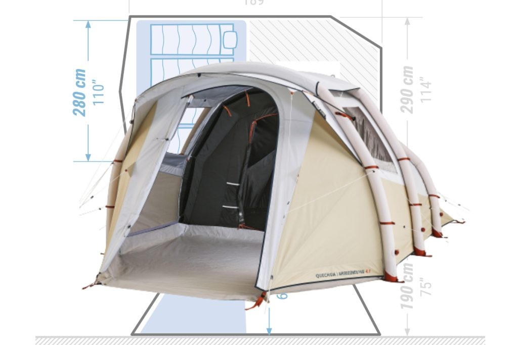 tente gonflable decathlon