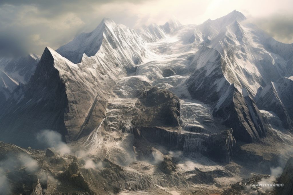 éboulements dans les alpes