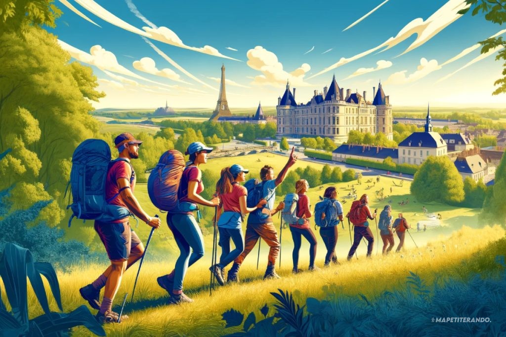 grande randonnée vers paris maine et loire
