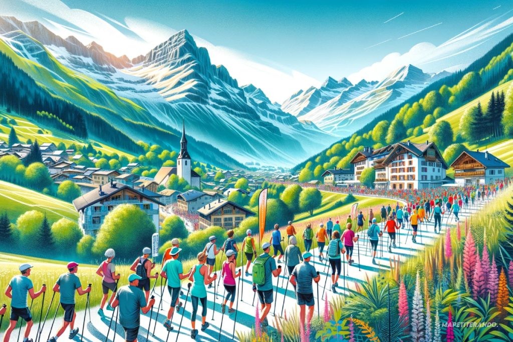 megève marche nordique