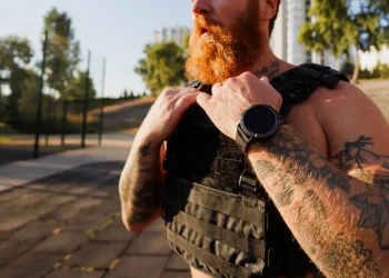 marche avec gilet lesté