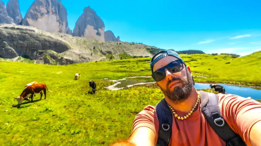 selfie in alpes
