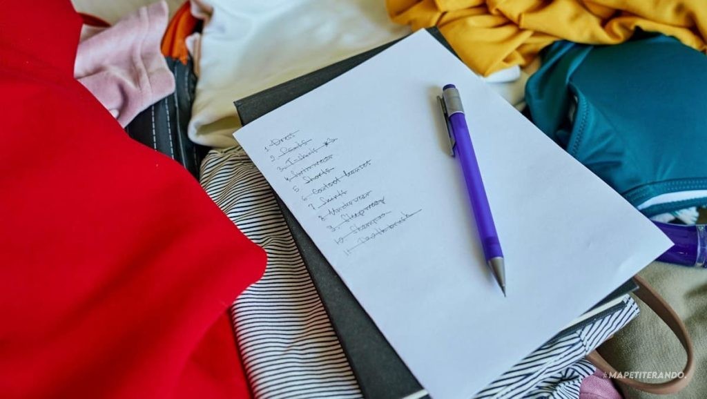 faire sa checklist de voyage