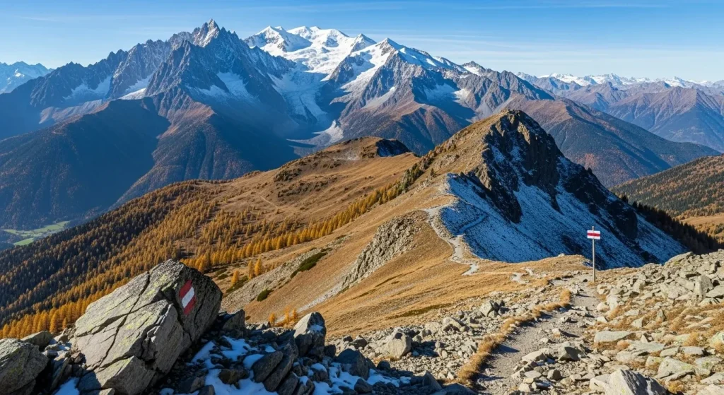Mont Joly avec vue panoramique sur le massif du Mont-Blanc