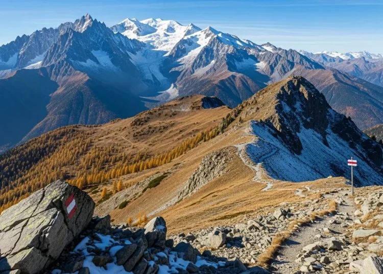 Mont Joly avec vue panoramique sur le massif du Mont-Blanc