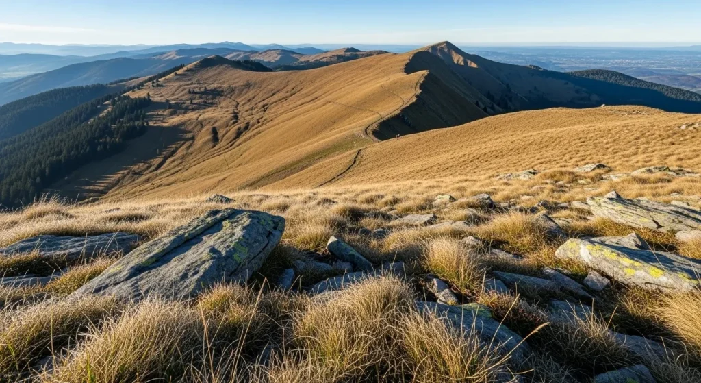 Paysage alpestre des Vosges en automne