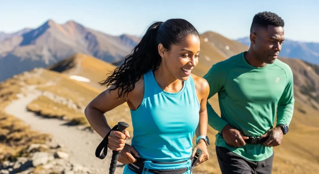 Randonneurs utilisant une technique de ceinture révolutionnaire