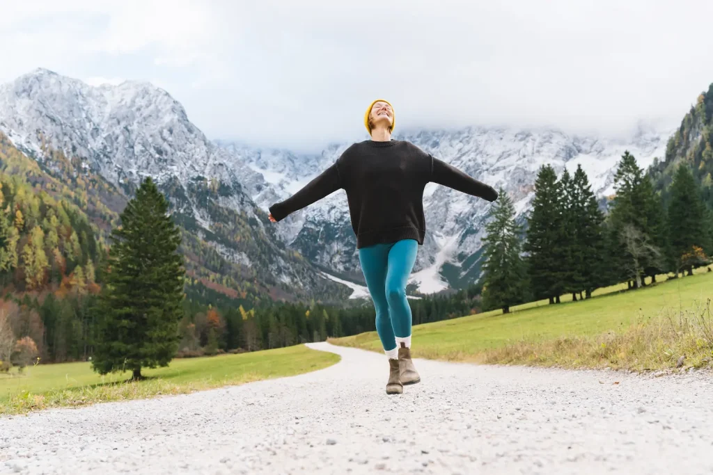 femme qui marche