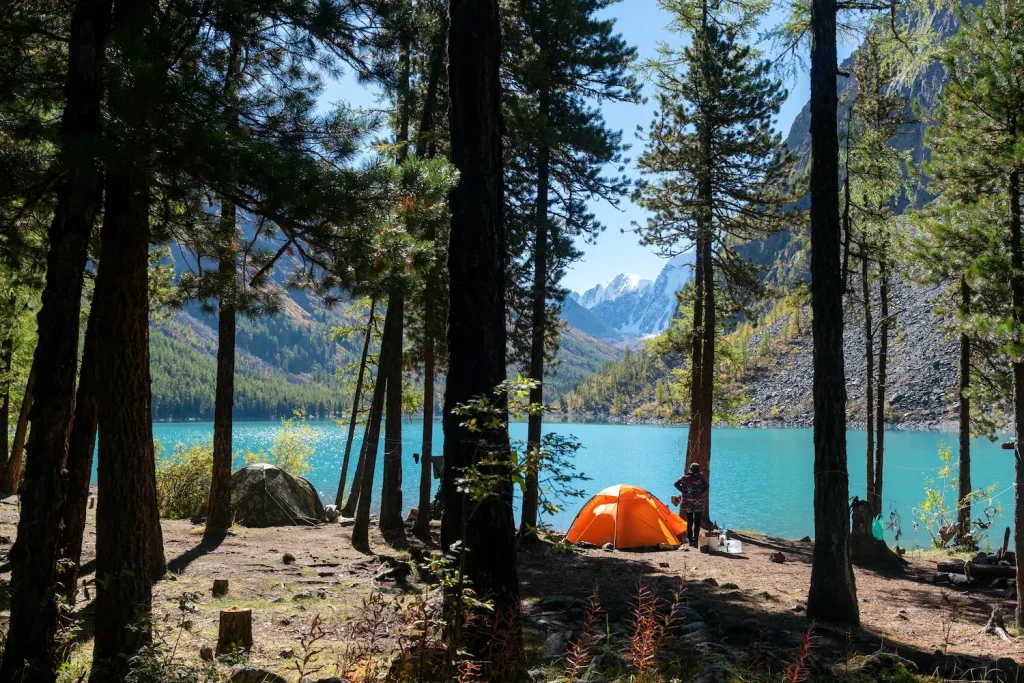 bivouac au lac