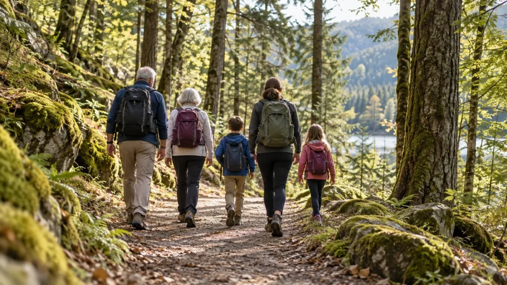 Randonnée familiale : le détail qui change tout quand on veut une sortie tranquille — illustration générée