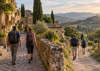 Ces villages où une simple balade vaut presque une randonnée — illustration générée