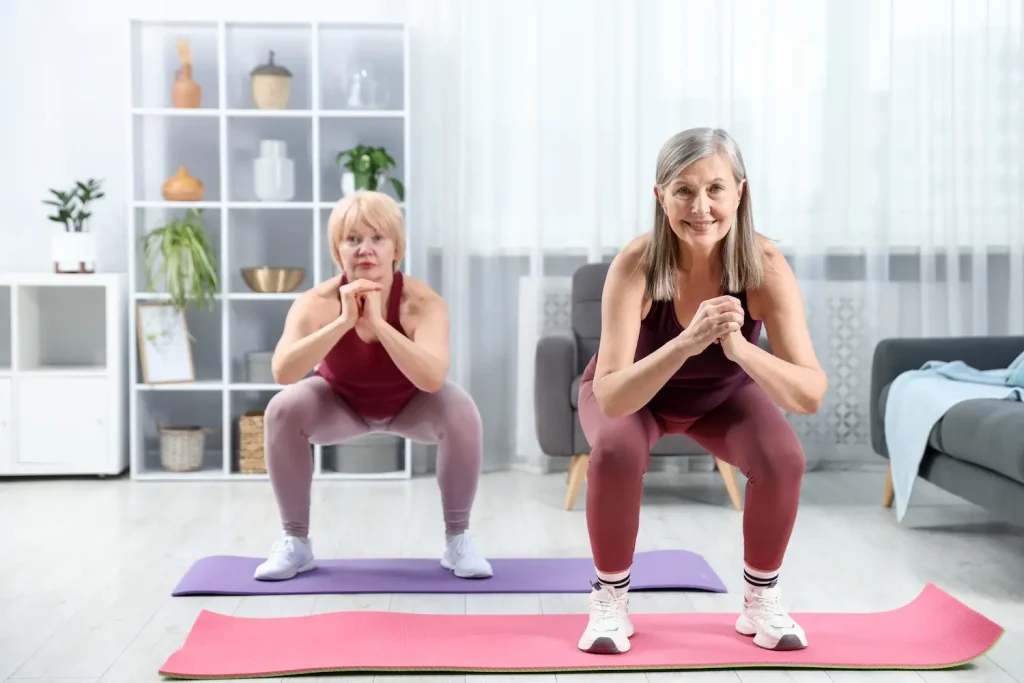 genoux exercices